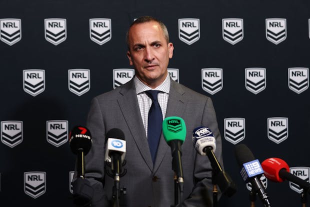 NRL CEO Andrew Abdo. (Photo by Mark Metcalfe/Getty Images)