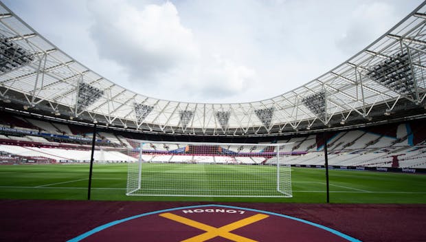 General view of the London Stadium prior to the Premier League between West Ham United and Brighton & Hove Albion