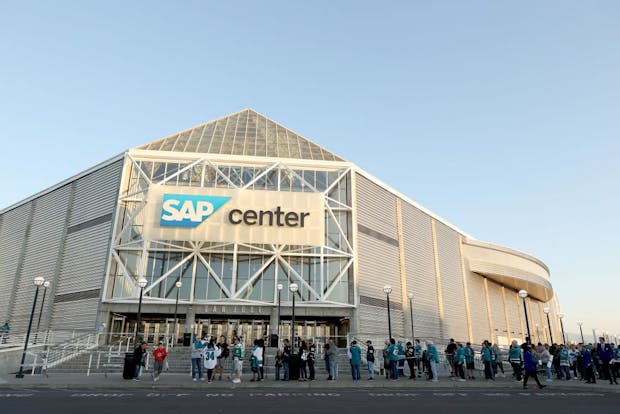 SAP Center in San Jose, California. (Photo by Ezra Shaw/Getty Images)