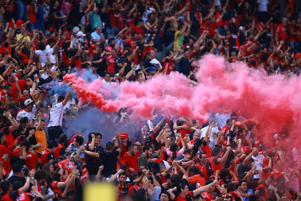 Atlas fans at the Torneo Grita Mexico C22 Liga MX on May 26, 2022. (Getty Images)