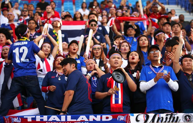 Thailand at the AFC Asian Cup match against Bahrain, January 2019 in Dubai. (Photo by Matthew Ashton - AMA/Getty Images)