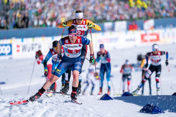 The Women's Cross Country Team Finals at the 2021 FIS Nordic World Ski Championships in Oberstdorf (by Vianney Thibaut/NordicFocus/Getty Images)