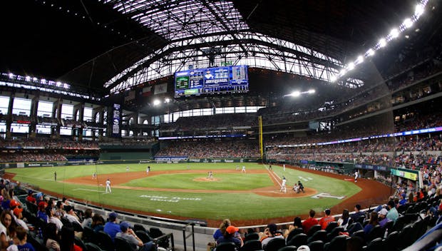 Globe Life Field, home of Major League Baseball's Texas Rangers. (Photo by Ron Jenkins/Getty Images)