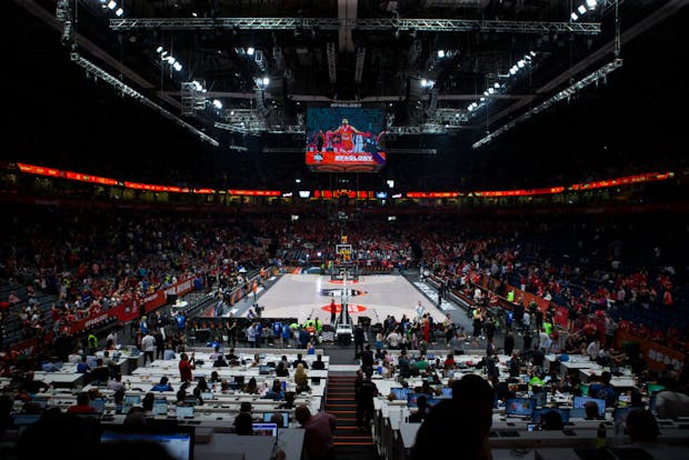 Stark Arena hosts the 2022 EuroLeague Final Four (by Nikola Krstic/MB Media/Getty Images)