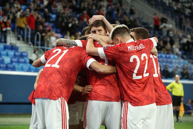 World Cup 2022 Qualifying match between Russia and Cyprus, November 2021. (Photo by Anatoliy Medved/BSR Agency/Getty Images)