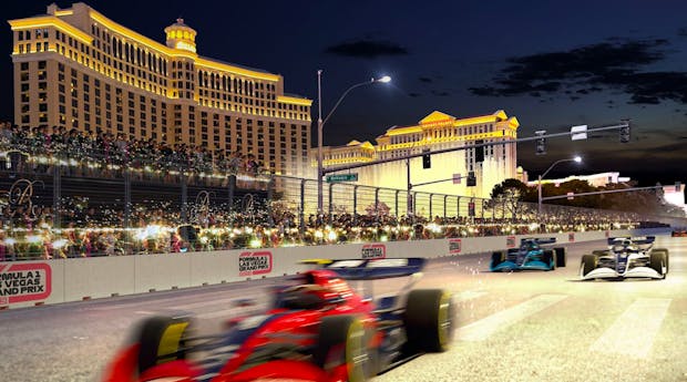 A rendering of the Las Vegas Grand Prix (Credit: Formula 1)