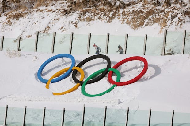 A general view of the Olympics rings (Photo by Patrick Smith/Getty Images)