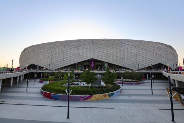 Education City Stadium, Qatar, ahead of the World Cup round of 16 match between Morocco and Spain. (Photo by Youssef Loulidi/Fantasista/Getty Images)
