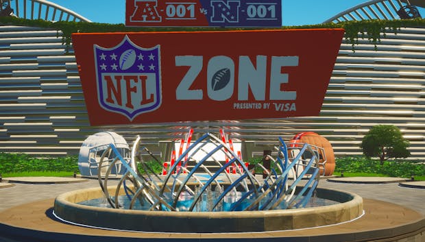 The NFL Zone within Fortnite Creative (Credit: San Francisco 49ers)