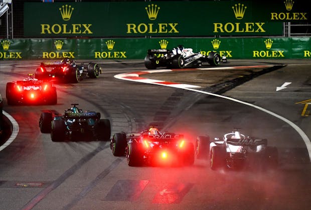 The 2022 Singapore Grand Prix takes place at Marina Bay Street Circuit (by Clive Mason/Getty Images,)