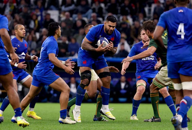 Romain Taofifenua of France during the Autumn Nations Series test match versus South Africa on November 12, 2022 (by Jean Catuffe/Getty Images)
