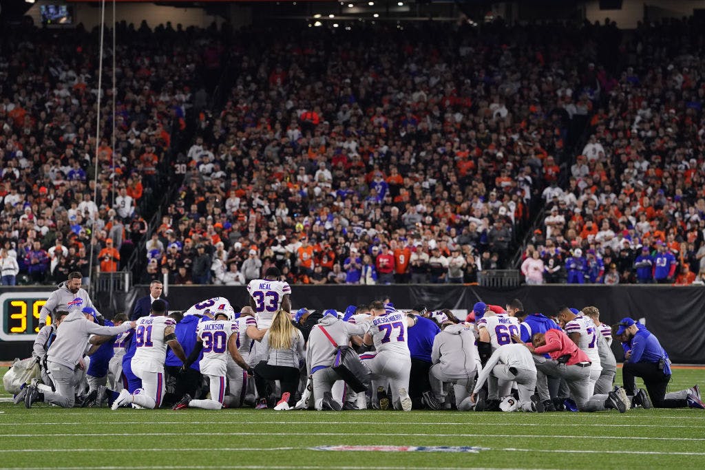 NFL postpones Bills-Bengals MNF game after Damar Hamlin's chilling injury