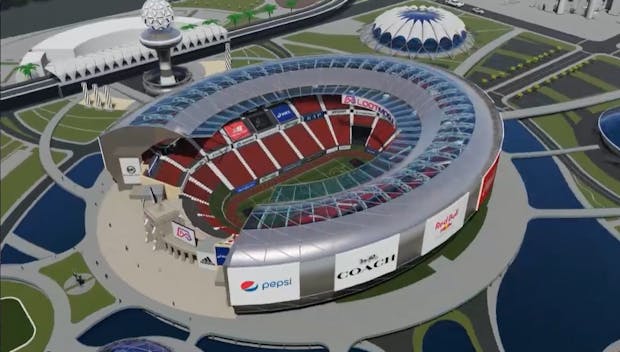 A virtual stadium developed by LootMogul.