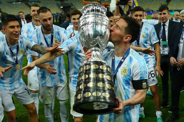 Argentina celebrates victory in the 2021 Copa America (Credit: Getty Images)