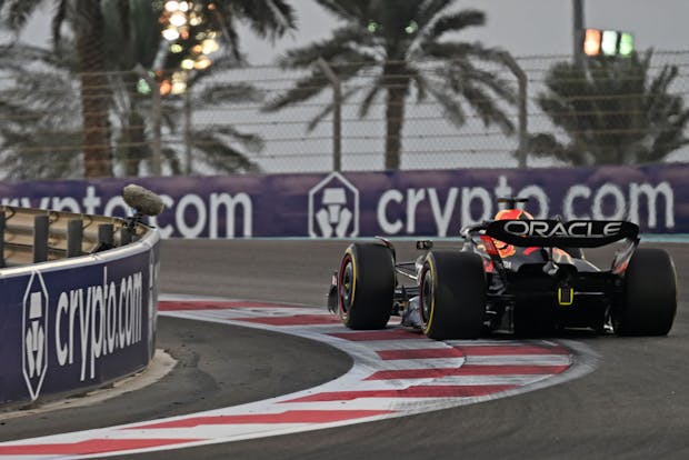 Max Verstappen of Red Bull Racing during the 2022 Abu Dhabi Grand Prix (by Heuler Andrey/Eurasia Sport Images/Getty Images)