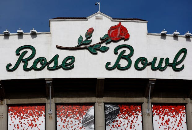 The Rose Bowl Stadium exterior signage (Getty Images)