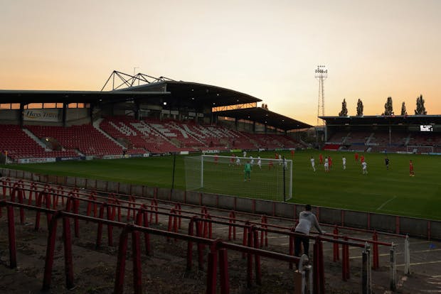 Wrexham AFC during a home match in 2020 (Getty Images)