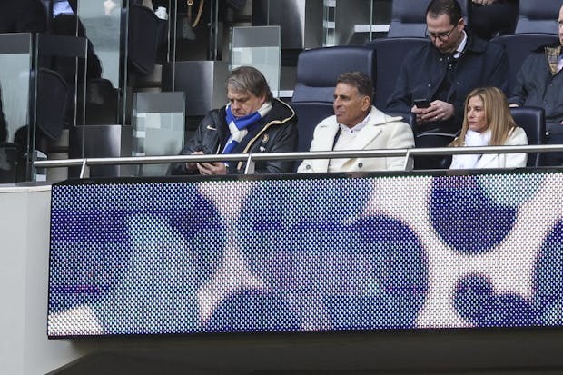 Chelsea Chairman and co-owner Todd Boehly at the Premier League match between Tottenham Hotspur and Chelsea. (Photo by Robin Jones/Getty Images)