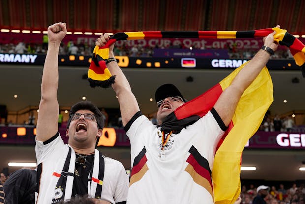 Fans of Germany during the 2022 Fifa World Cup Group E match against Spain (by Juan Luis Diaz/Quality Sport Images/Getty Images)