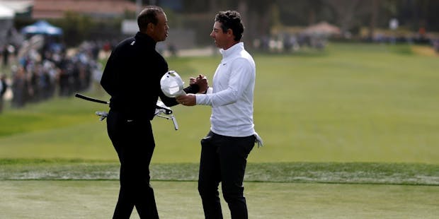 TMRW co-founders Tiger Woods and Rory Milroy (Getty Images)