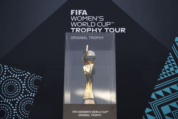 The Fifa Women's World Cup Trophy Tour visits Rio de Janeiro on March 29, 2023 (by Wagner Meier/Getty Images)