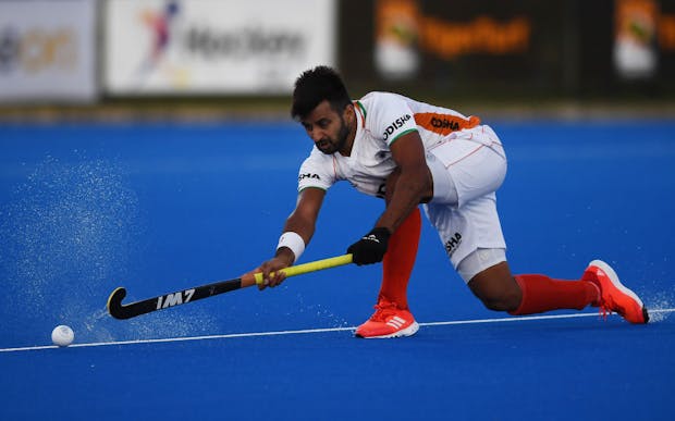 Manpreet Singh of India (Photo by Mark Brake/Getty Images for Hockey Australia)