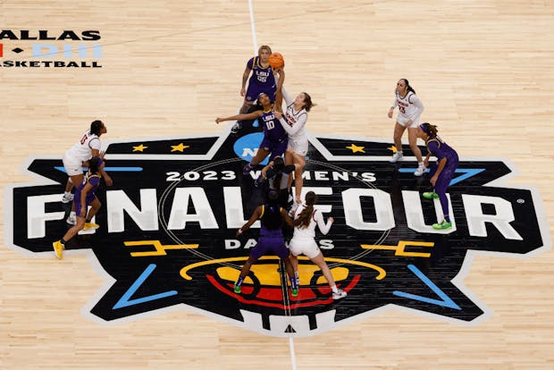 DALLAS, TEXAS - MARCH 31: 2023 NCAA Women's Basketball Tournament Final Four. (Photo by Ron Jenkins/Getty Images)