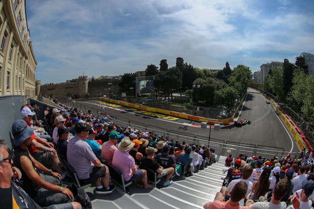 The Azerbaijan Grand Prix takes place at Baku City Circuit on April 30, 2023 (by Aziz Karimov/Getty Images)