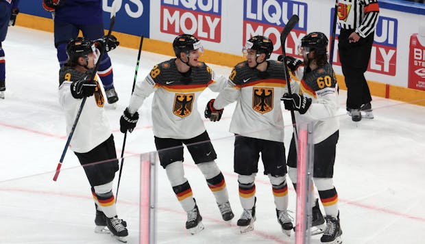 Alexander Ehl of Team Germany celebrates (Photo by Xavier Laine/Getty Images)
