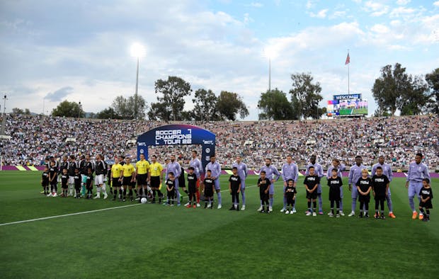 Real Madrid and Juventus at the Rose Bowl in California during the Soccer Champions Tour in 2022 (Getty Images)
