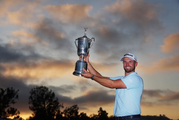 Wyndham Clark of the United States poses with the trophy after winning the 123rd U.S. Open Championship at The Los Angeles Country Club on June 18, 2023 in Los Angeles, California. (Photo by Andrew Redington/Getty Images)