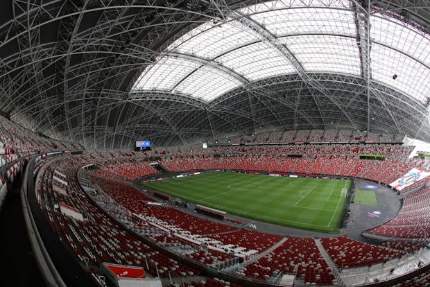 General view of the  Singapore National Stadium (Photo by Suhaimi Abdullah/Getty Images)