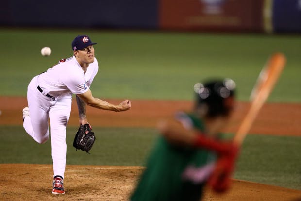 Tanner Houck #31 of USA pitches during 2019 WBSC Premier 12 ,match v Mexico in Zapopan, Mexico. (Photo by Refugio Ruiz/Getty Images)