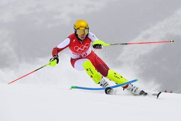 Christine Scheyer of team Austria competes during the Beijing Olympic Games 2022 (Photo by Alain Grosclaude/Agence Zoom/Getty Images)
