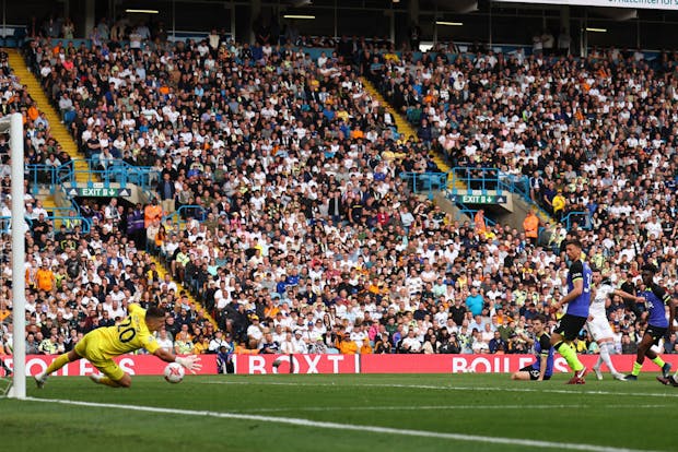 The Premier League match between Leeds United and Tottenham Hotspur at Elland Road on May 28, 2023 (by Robbie Jay Barratt - AMA/Getty Images)