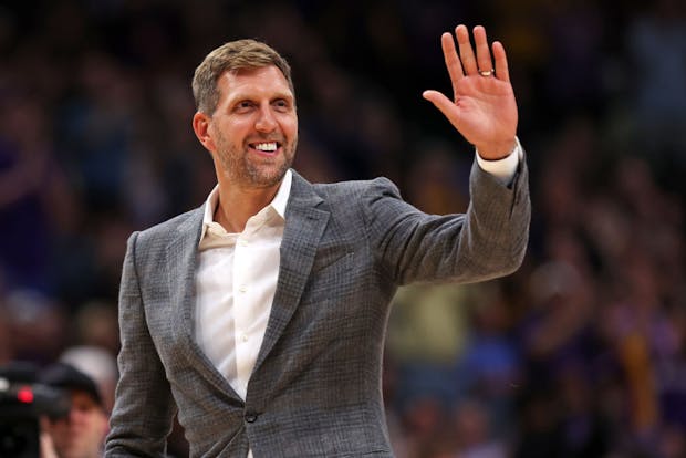DALLAS, TEXAS - APRIL 02: Former NBA player Dirk Nowitzki in Dallas, Texas. (Photo by Maddie Meyer/Getty Images)