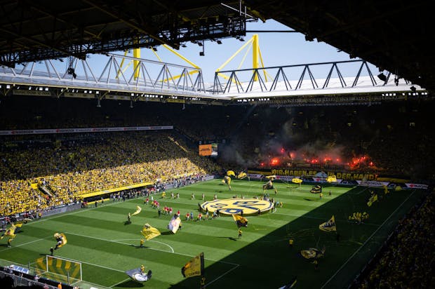 Signal Iduna Park prior to the Bundesliga match between Borussia Dortmund and 1. FSV Mainz 05 on May 27, 2023 (by Edith Geuppert - GES Sportfoto/Getty Images)