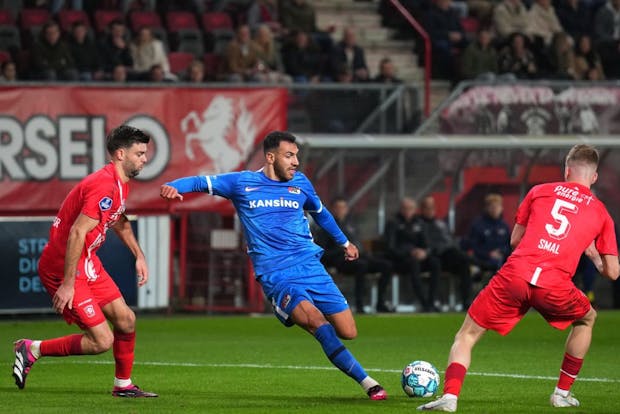 FC Twente take on AZ Alkmaar during the 2023 Eredivisie season. (Photo by ANP via Getty Images)