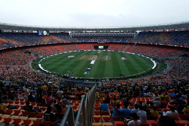 A general view of the stadium is seen before the 2023 IPL Final match between Chennai Super Kings and Gujarat Titans at Narendra Modi Stadium (Photo by Pankaj Nangia/Getty Images)