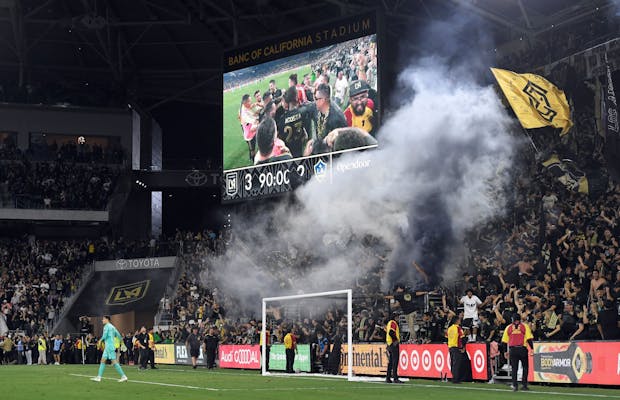 Los Angeles FC fans. (Kevork Djansezian/Getty Images)