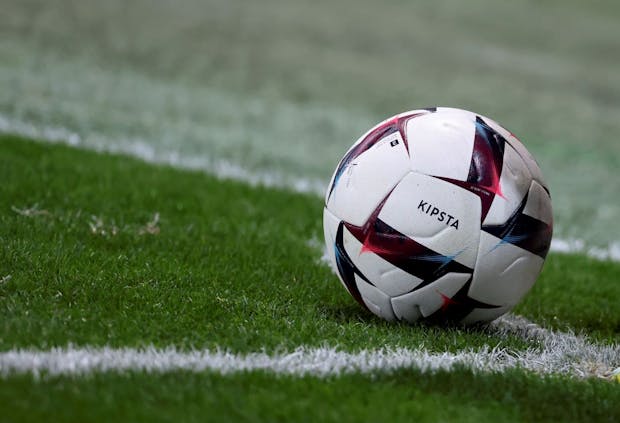 The Ligue 1 Kipsta match ball. (Photo by Jean Catuffe/Getty Images)