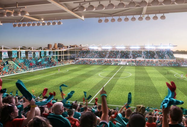 CPKC Stadium rendering (credit: KC Current)