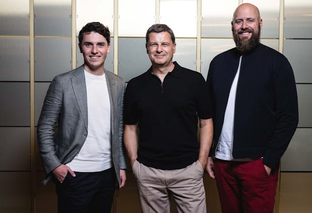 Marcel Wontorra, Christian Seifert and Andreas Heyden of Dyn Media