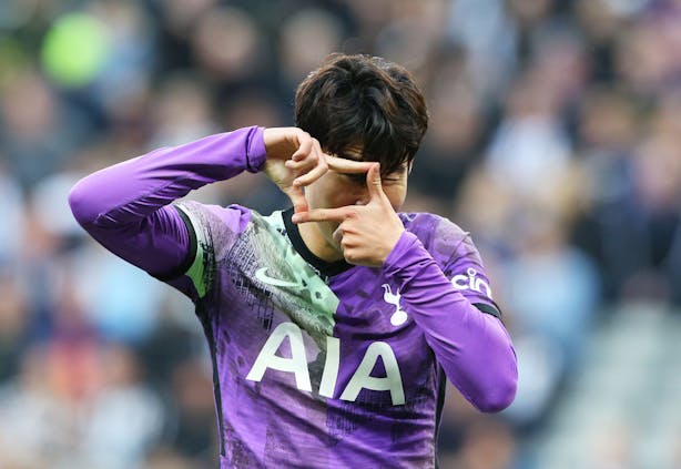Heung-Min Son of Tottenham Hotspur and South Korea in Premier League action (Photo by Getty Images/Getty Images)