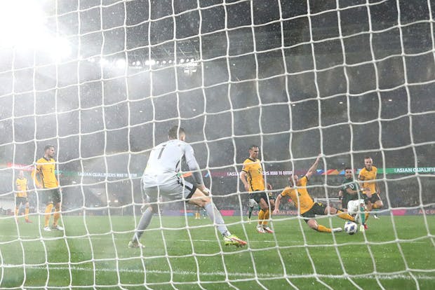 Saudi Arabia take on Australia in the AFC Asian Qualifiers. (Photo by Mark Metcalfe/Getty Images)