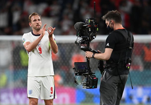 England captain Harry Kane (by Andy Rain - Pool/Getty Images)