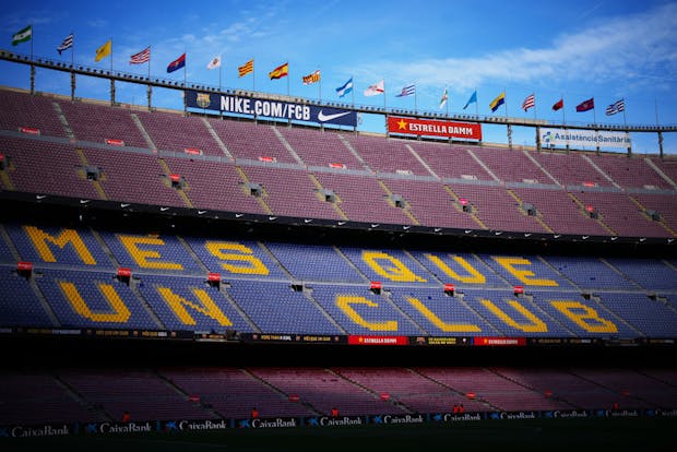 General view inside the stadium prior to the LaLiga match between FC Barcelona and RC Celta de Vigo (Photo by Alex Caparros/Getty Images)