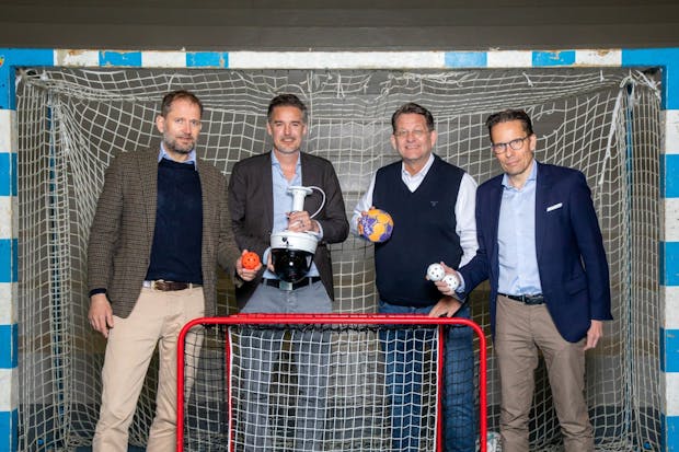 (L to R) Sportway Media Group's Edvard Tveten, Daniel Franck, Harald Strømme and Jonas Persson