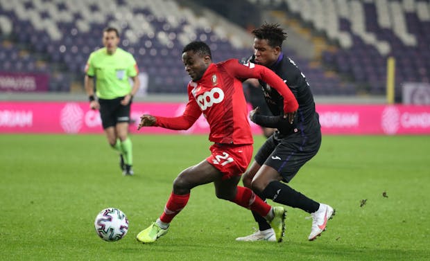 Standard Liège face Anderlecht during Jupiler Pro League match on November 29, 2020 (Photo by Vincent Van Doornick/Isosport/MB Media/Getty Images)