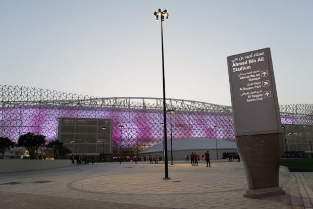 The Ahmad Bin Ali Stadium in Al Rayyan in Qatar. (Photo by Matthew Ashton - AMA/Getty Images)